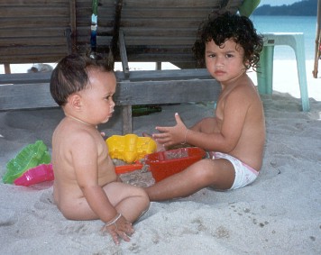 On the beach