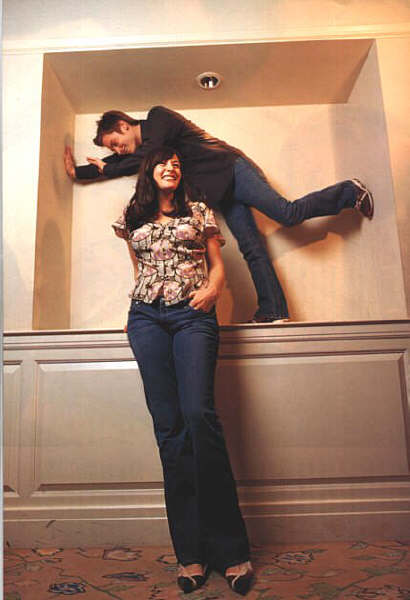 ''WHEE!!! LOOK AT ME!!!'' ''Okay, Elijah... the Spider-Man thing is getting old...''