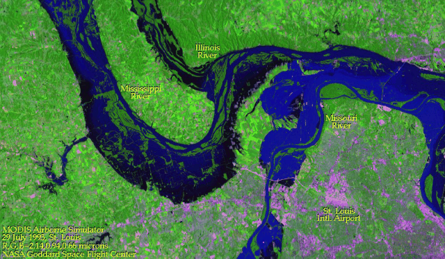 St.Louis Flood LanSat 1993
