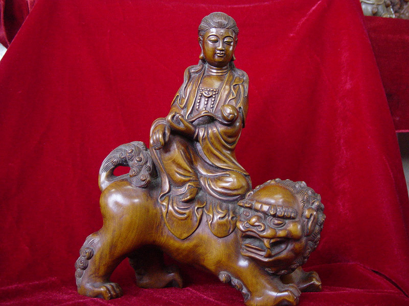 guanyin and lion picture