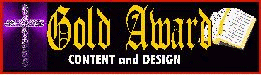 Gold Award Content and Design