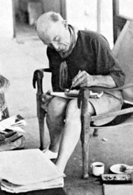 :: B.P. dibujando, a�o 1930 ::