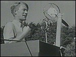 Taler p� det 2. nordiske ungdomsstevnet i Aalborg, 1938