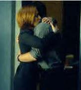 Mulder and Scully Hug...How cute!
