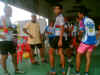 Calming down after the race