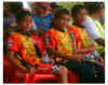 three stooges waiting for the prize giving ceremony.