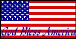American Flag with God Bless America at the bottom