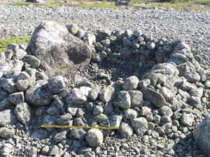 Circular feature and seite on Stora Fjaderagg island