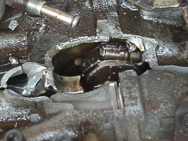 This is a pretty big hole in the top of the engine.