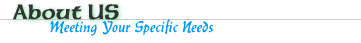 Services - Meeting Your Specific Needs