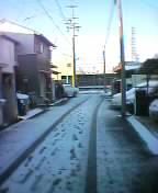 snow in my street!
