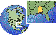 Map of Alabama