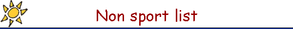 Non sport list