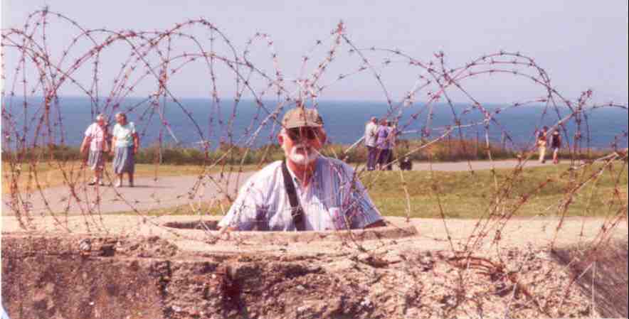 Normandy Safaris' 'Survivor' at Pointe du Hoc, Omaha Beach