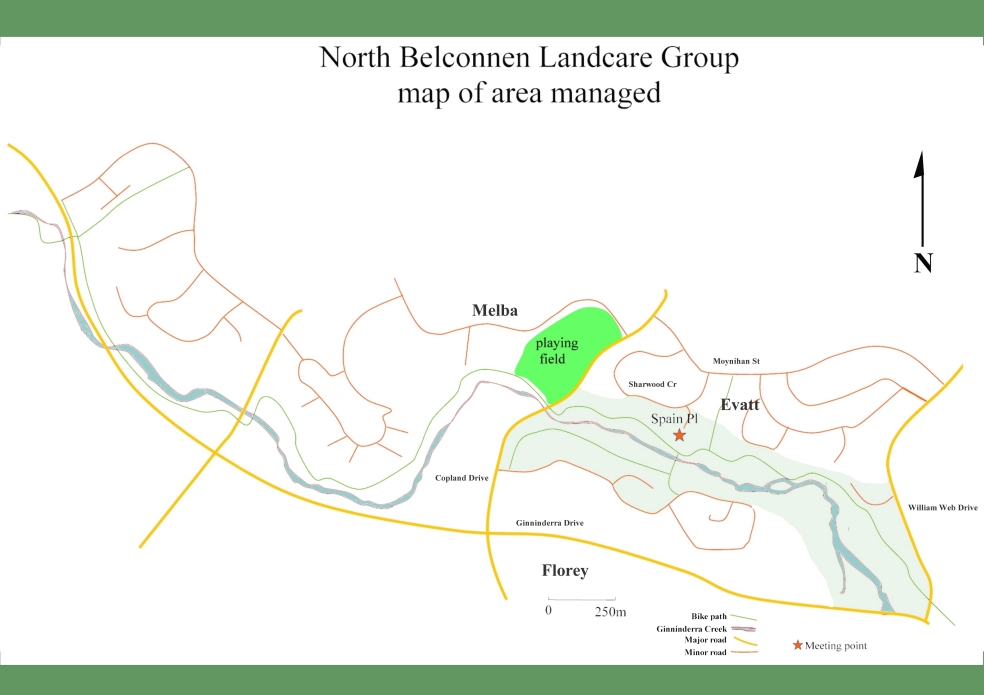 Area Managed by the North Beloconnen Landcare Group (NBLG)