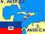 Map showing location of Haiti