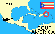 Map showing locatin of Puerto Rico