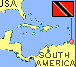 Map showing location of Trinidad