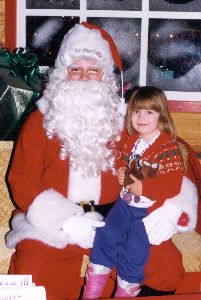 Heather and Santa 1994