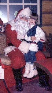 Heather and Santa 1996