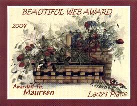 Lady's Place Beautiful Web Award