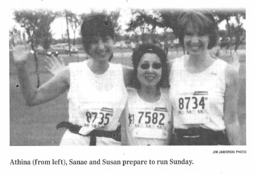 Susan at the Manitoba Marathon