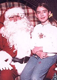 Heather and Santa 2000