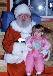 Heather and Santa 1992