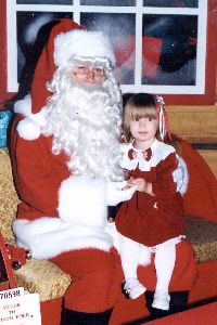 Heather and Santa 1993