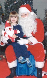 Heather and Santa 1995