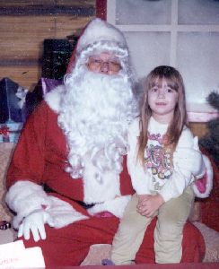 Heather and Santa 1997