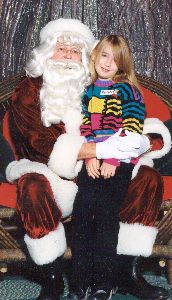 Heather and Santa 1998