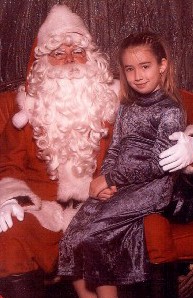 Heather and Santa 1999