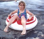 Heather at the Waterslide