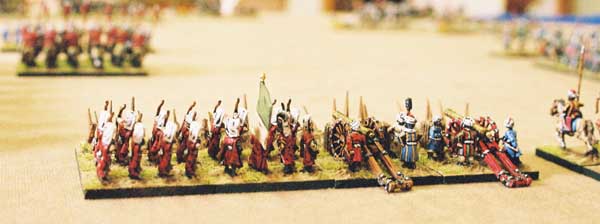Turkish Janissaries and artillery