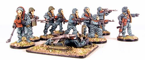 Eureka Miniatures 28mm Soviets in NBC suits