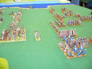 DBR 25mm Tudor English v Ottoman Turks. Click for larger image.