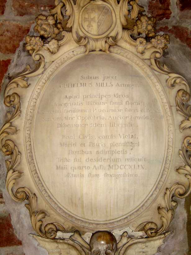 Church Porch inscription, St Edward the Confessor, Leek - Photo � Simon Robinson 2006