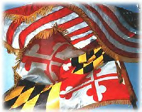US and Maryland Flag