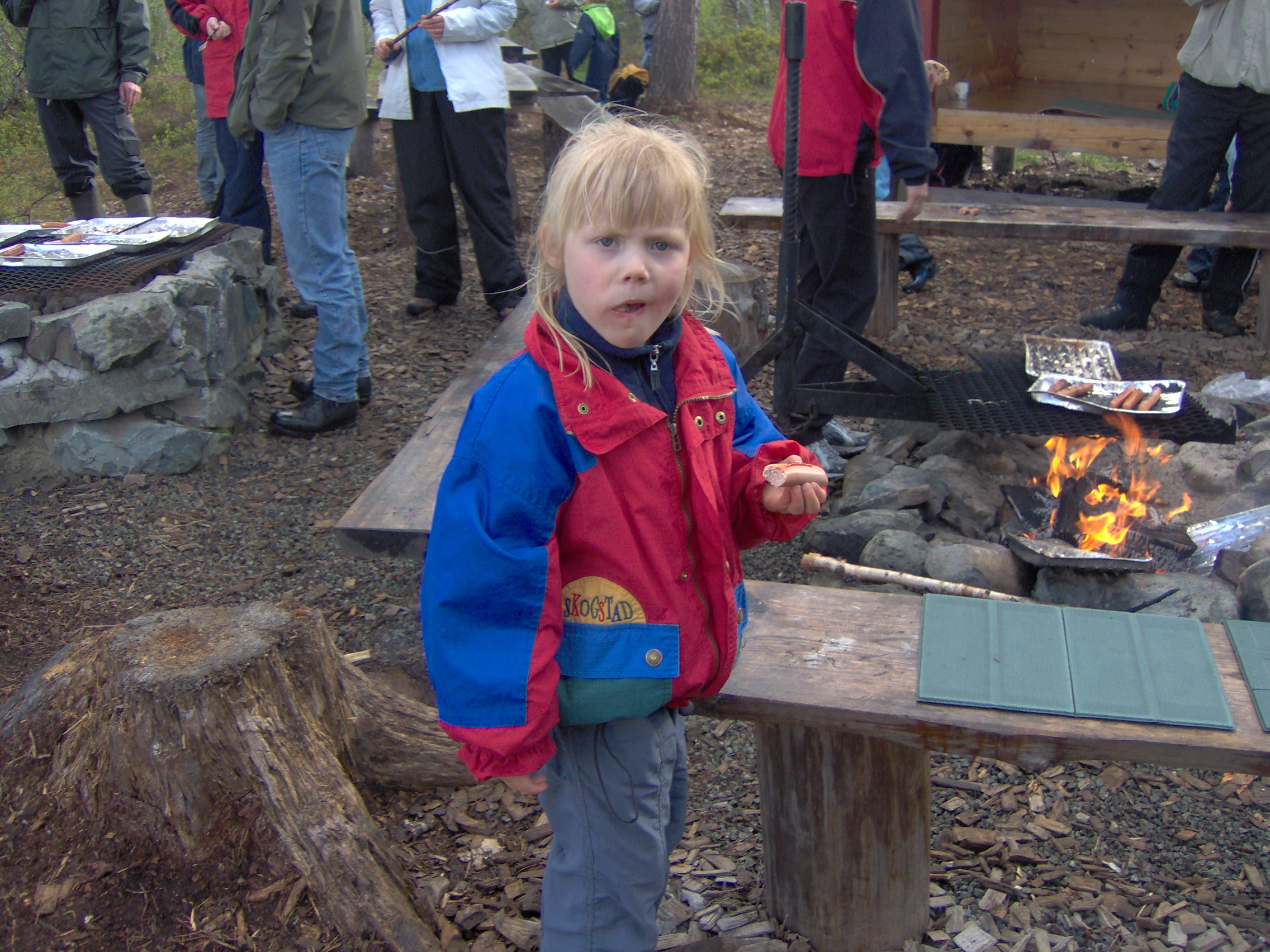 Barnehageavslutning med p�lsefest i Bustadmarka