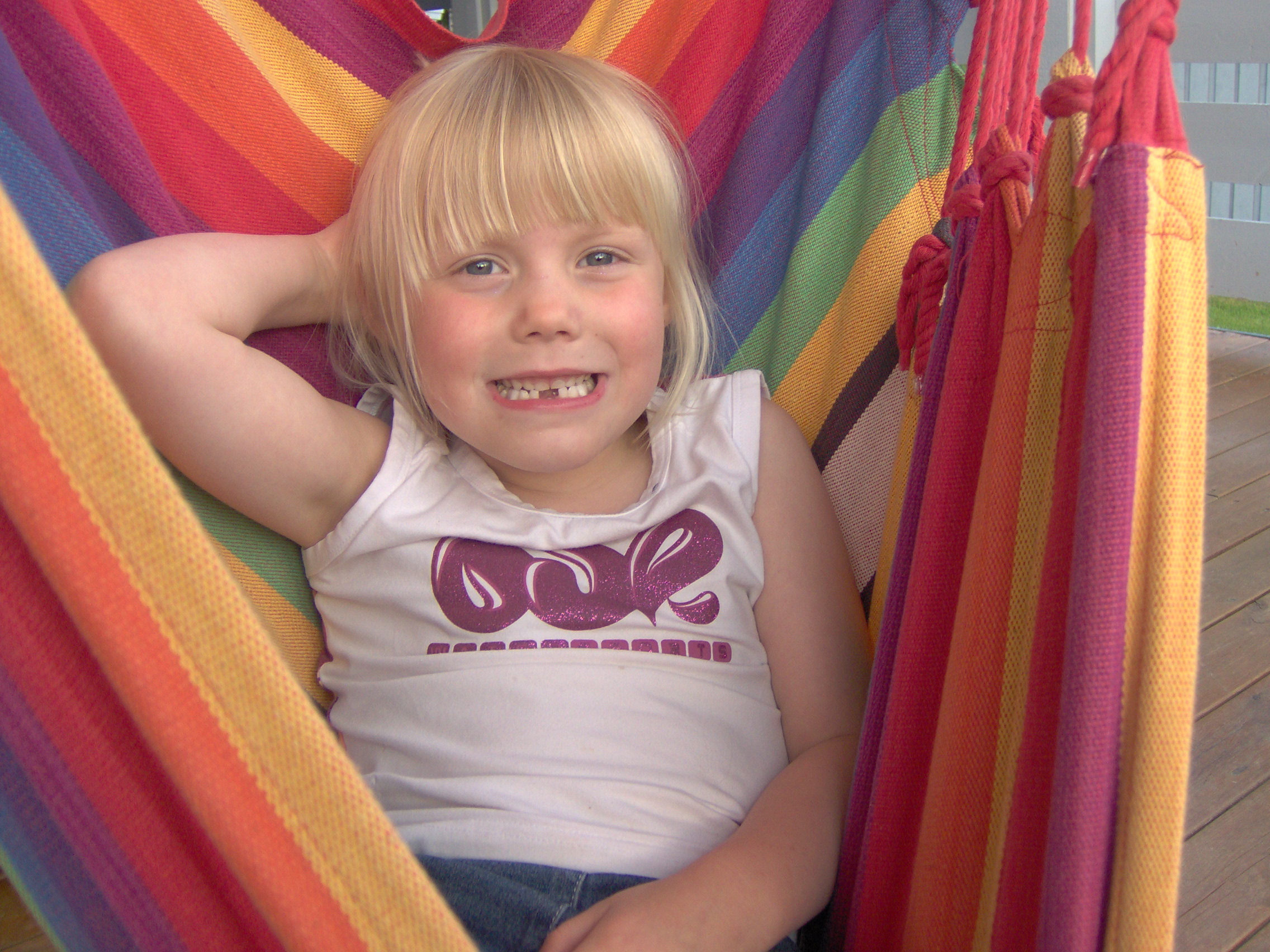 Har mista ei tann � men kose m� i hengek�ya for det