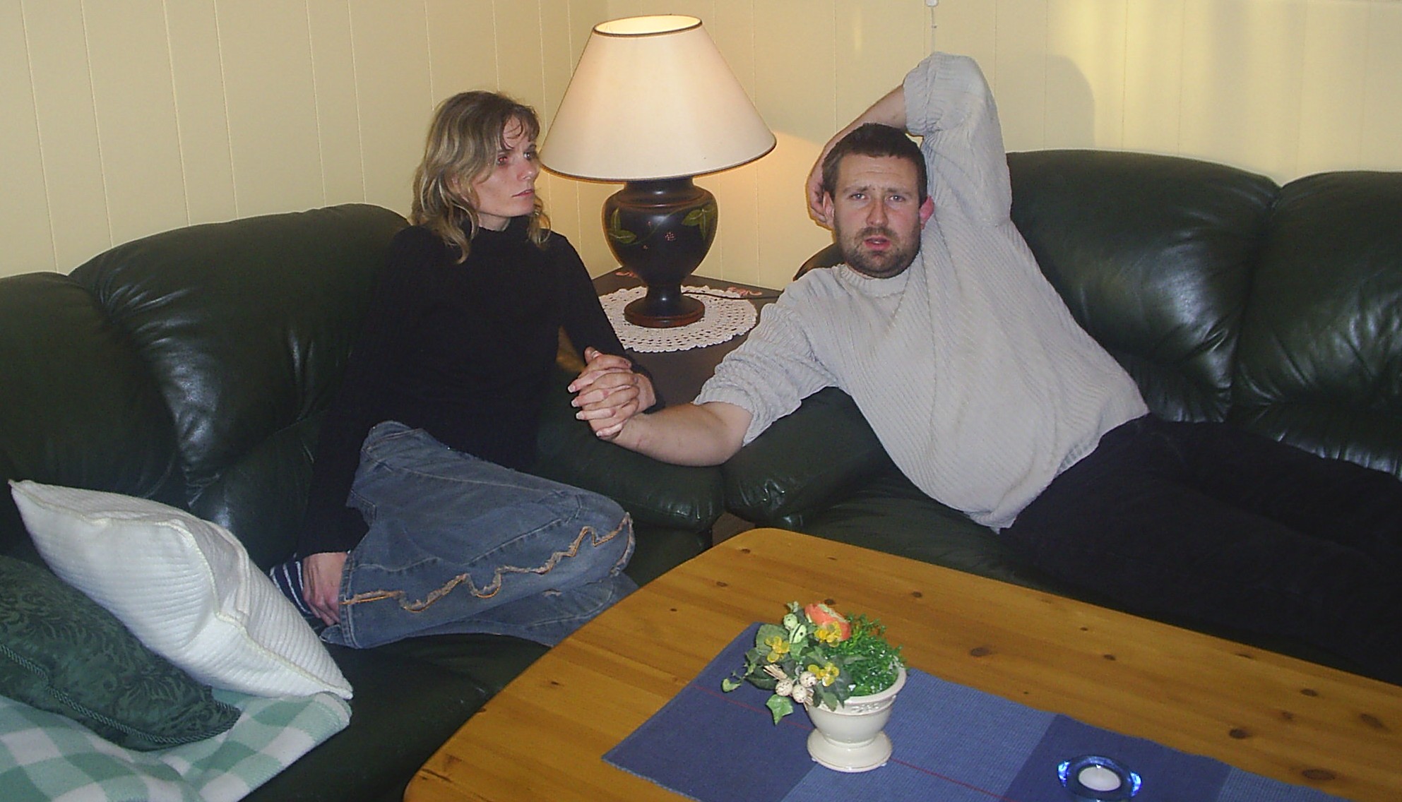 Eva Lillian med sin Thomas - S�te ja...