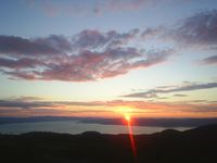 Solnedgang fra Gr�kallen 5.august 2004 / Sunset