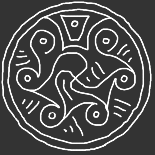 Image copied from a bronze bowl unearthed at Loveden Hill, Lincolnshire