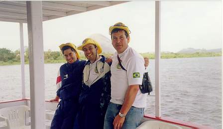 Evandro, A. Lima e Campagnaro, s� curtindo a paisagem...