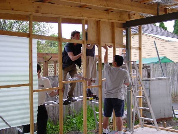 starting on the plywood