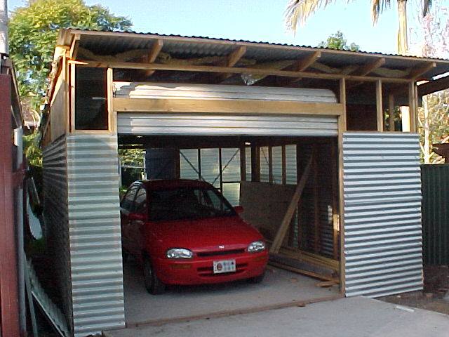 east view of garage's zincalume