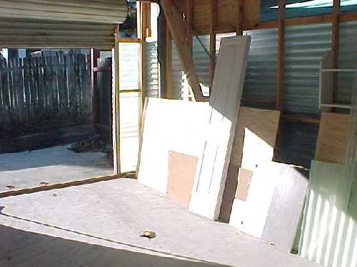 east view of garage's interior