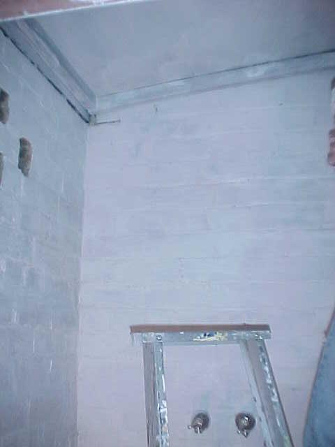 the ceiling after painting