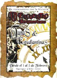 Afiche del X Encuentro de La Srena ao 2000
